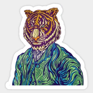 Vincent Van Tiger Sticker